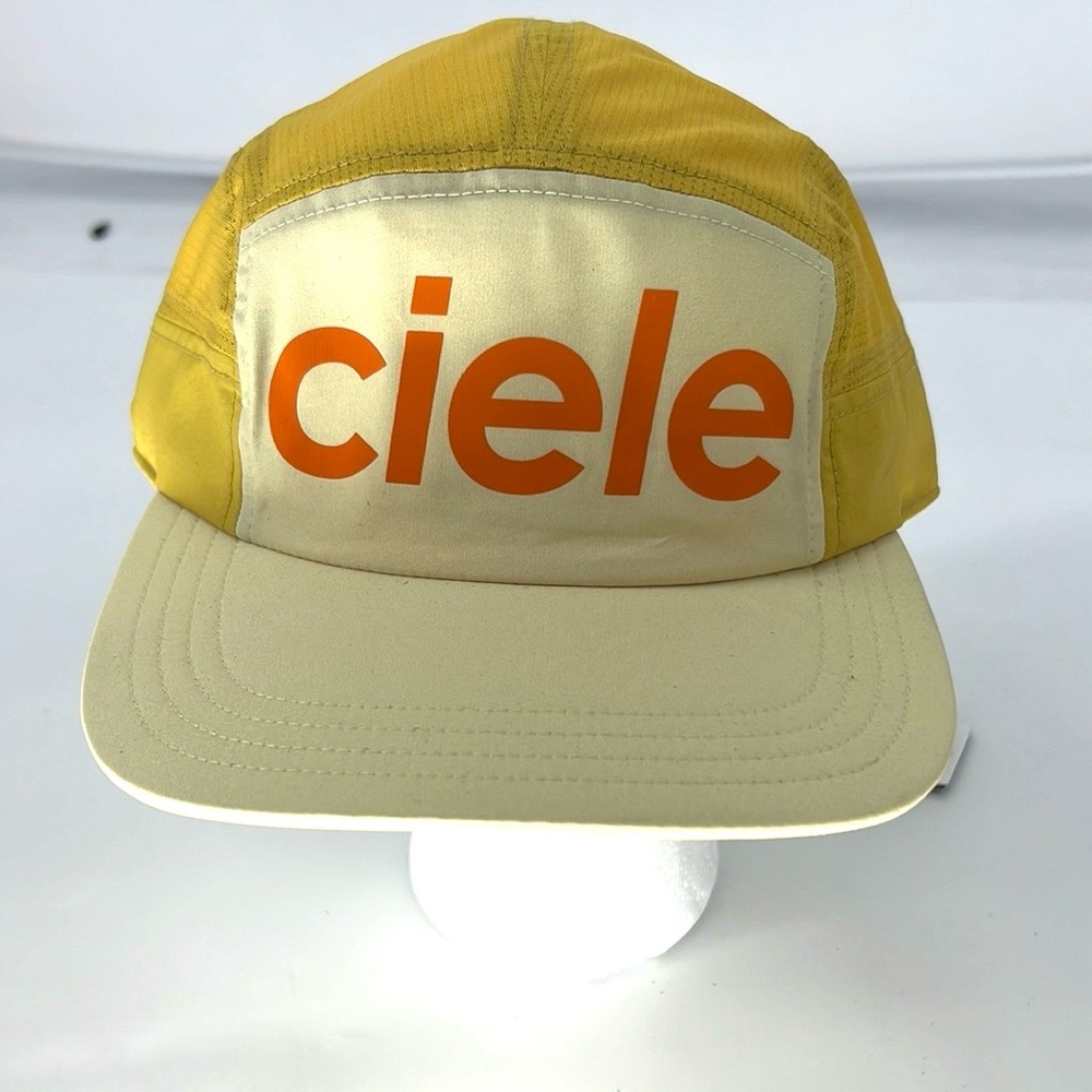 Ciele Yellow & Cream Logo Running Cap